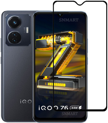 SNMART Edge To Edge Tempered Glass for IQOO Z6 44W(Pack of 1)