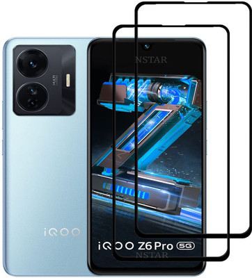 NSTAR Edge To Edge Tempered Glass for iQOO Z6 Pro 5G(Pack of 2)