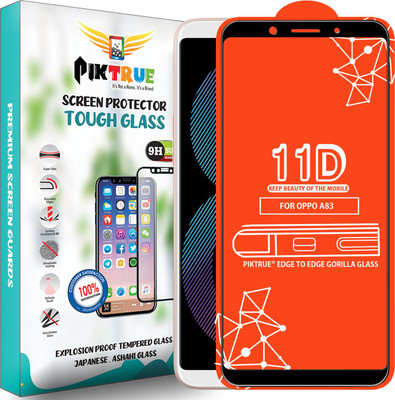 PikTrue Edge To Edge Tempered Glass for Oppo A83(Pack of 1)