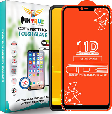 PikTrue Edge To Edge Tempered Glass for Realme C1(Pack of 1)