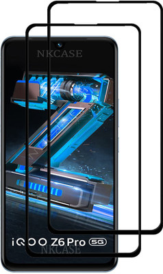 NKCASE Edge To Edge Tempered Glass for iQOO Z6 Pro 5G(Pack of 2)