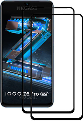 NKCASE Edge To Edge Tempered Glass for iQOO Z6 Pro 5G(Pack of 2)