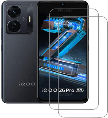 NSTAR Tempered Glass Guard for iQOO Z6 Pro 5G(Pack of 2)