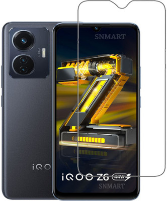 SNMART Tempered Glass Guard for IQOO Z6 44W(Pack of 1)