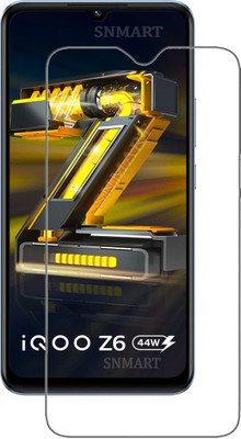 SNMART Tempered Glass Guard for IQOO Z6 44W(Pack of 1)