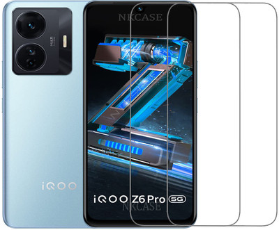 NKCASE Tempered Glass Guard for iQOO Z6 Pro 5G(Pack of 2)