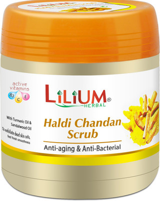 LILIUM Haldi Chandan Scrub for Anti-Aging & Anti Bacterial Scrub(500 ml)