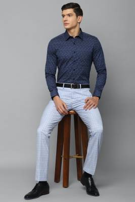 LOUIS PHILIPPE Men Printed Formal Dark Blue Shirt - Buy LOUIS PHILIPPE Men  Printed Formal Dark Blue Shirt Online at Best Prices in India 