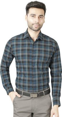 5TH ANFOLD Men Checkered Formal Multicolor Shirt