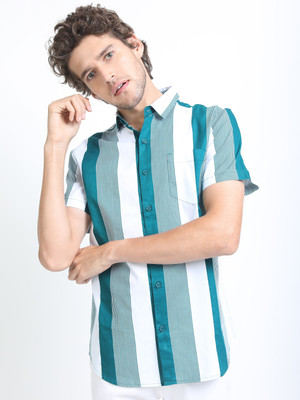 HIGHLANDER Men Striped Casual Multicolor Shirt