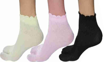 STYLE ACADEMY Girls Solid Low Cut(Pack of 3)
