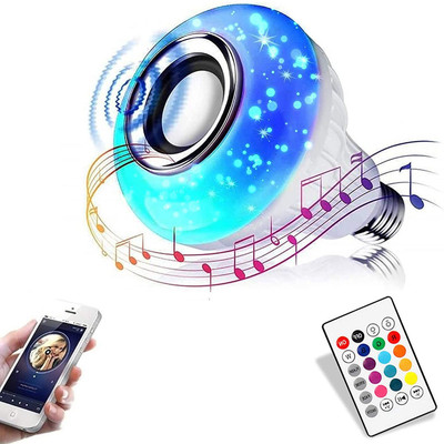 RENTOOR NEW BRAND Led Bluetooth Speaker Music Light Bulb B22 LED White + RGB Light 10 W Bluetooth Speaker(White, Stereo Channel)
