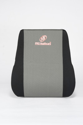 PRO Healthcare Back Rest Support Cushion for Office Chair and Car Seat Back Support Back / Lumbar Support(Grey)