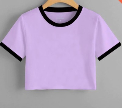 krishnafit Casual Self Design Women Purple Top