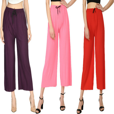 MODERNSSHOP Relaxed Women Red, Pink, Purple Trousers