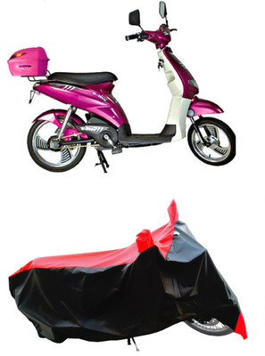 Wegather Two Wheeler Cover for Ampere(E Lite, Red)