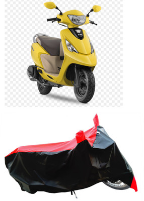 Wegather Two Wheeler Cover for TVS(Zest 110, Red)