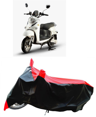 Wegather Two Wheeler Cover for Evolet(Polo, Red)