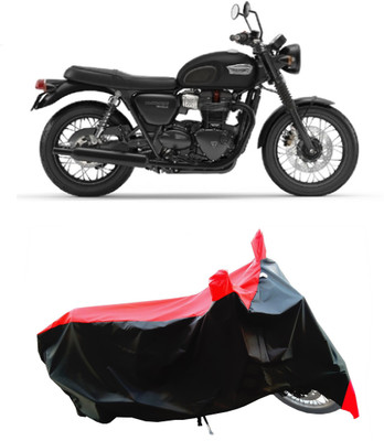 Wegather Two Wheeler Cover for Triumph(Bonneville T100, Red)