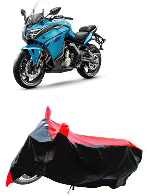 Wegather Two Wheeler Cover for CFMoto(650GT, Red)