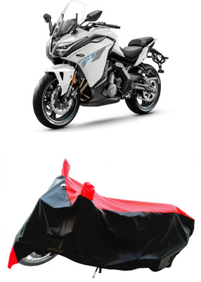 Wegather Two Wheeler Cover for CFMoto(650GT BS6, Red)