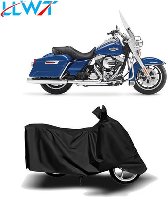 KPIND Waterproof Two Wheeler Cover for Harley Davidson(Road King, Black)