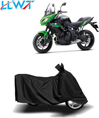 KPIND Waterproof Two Wheeler Cover for Kawasaki(Versys 650, Black)