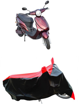 Wegather Two Wheeler Cover for Avon(E Star BS6, Red)