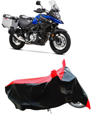 Wegather Two Wheeler Cover for Suzuki(V-Strom 650 XT, Red)