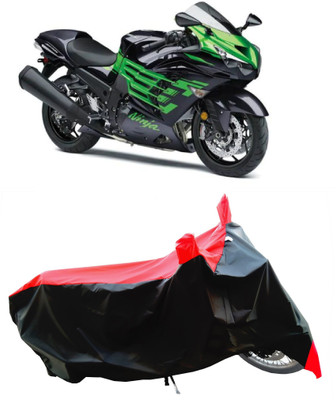 Wegather Two Wheeler Cover for Kawasaki(Ninja ZX 14R BS6, Red)