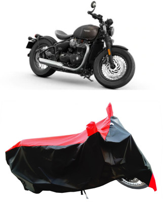 Wegather Two Wheeler Cover for Triumph(Bonneville Bobber BS6, Red)