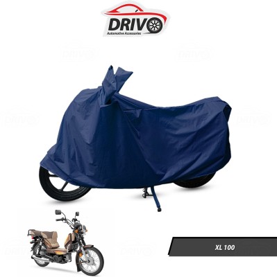 Drivo Waterproof Two Wheeler Cover for TVS(XL 100, Blue)