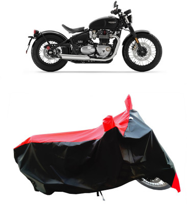 Wegather Two Wheeler Cover for Triumph(Bonneville Bobber, Red)