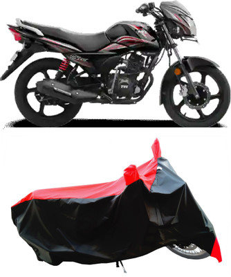 Wegather Two Wheeler Cover for TVS(Victor BS6, Red)