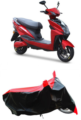 Wegather Two Wheeler Cover for Techo Electra(Raptor BS6, Red)