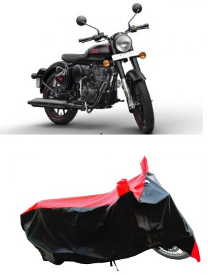 Wegather Two Wheeler Cover for Royal Enfield(Bullet 350, Red)