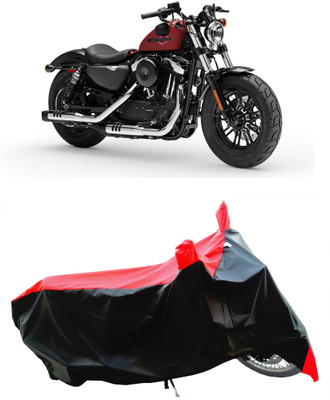 Wegather Two Wheeler Cover for Harley Davidson(Forty Eight, Red)
