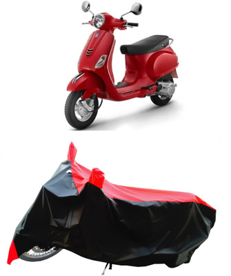 Wegather Two Wheeler Cover for Piaggio(Vespa LX 125, Red)