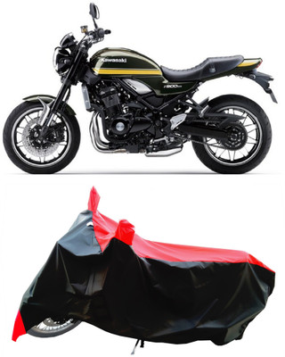 Wegather Two Wheeler Cover for Kawasaki(Z900 RS Cafe Racer BS6, Red)
