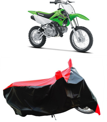 Wegather Two Wheeler Cover for Kawasaki(KLX 110, Red)