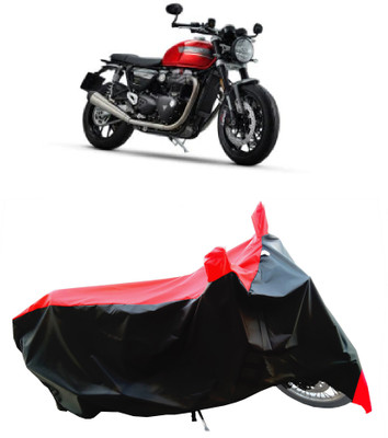Wegather Two Wheeler Cover for Triumph(Speed Twin BS6, Red)