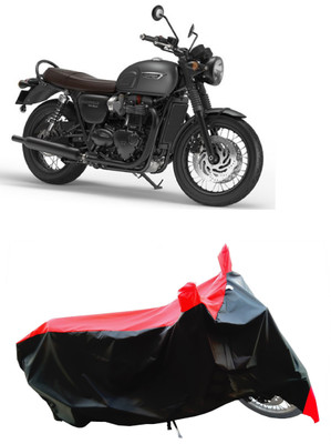 Wegather Two Wheeler Cover for Triumph(Bonneville T120 Black BS6, Red)