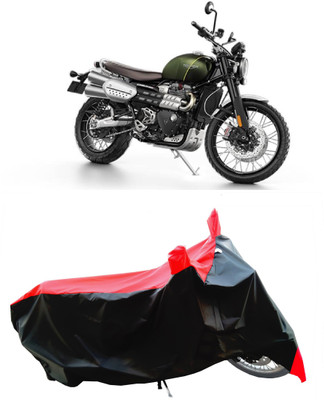 Wegather Two Wheeler Cover for Triumph(Scrambler 1200 BS6, Red)