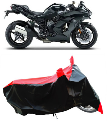 Wegather Two Wheeler Cover for Kawasaki(Ninja H2 SX BS6, Red)