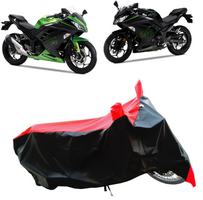 Wegather Two Wheeler Cover for Kawasaki(Ninja 300 BS6, Red)