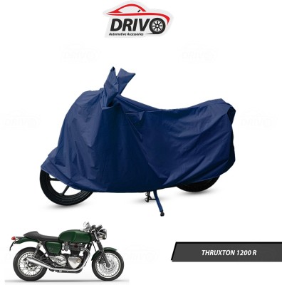 Drivo Waterproof Two Wheeler Cover for Triumph(Thruxton 1200 R, Blue)