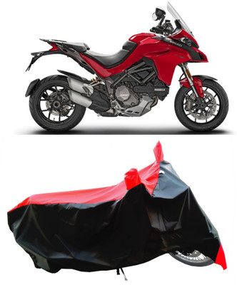 Wegather Two Wheeler Cover for Ducati(Multistrada 1260, Red)