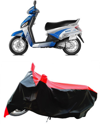 Wegather Two Wheeler Cover for Mahindra(Gusto Electric BS6, Red)