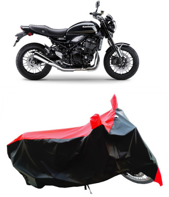 Wegather Two Wheeler Cover for Kawasaki(Z900RS BS6, Red)