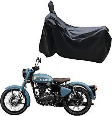 THE REAL ARV Two Wheeler Cover for Royal Enfield(Bullet 500, Black)